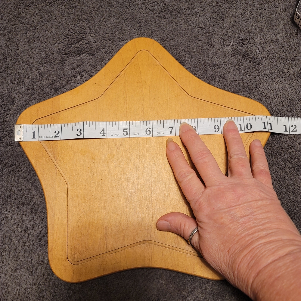 Longaberger Woodcrafts Star-Shaped Wooden Tray - Picture 4 of 6